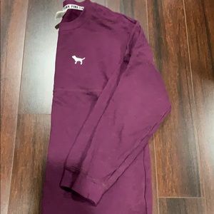 VS Pink Crew Neck Sweater (Maroon)